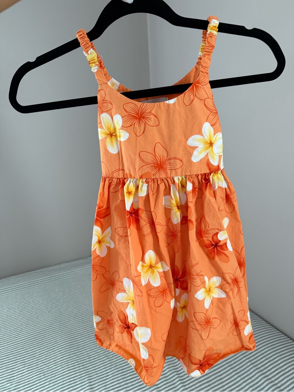 Vintage Pacific Legend Kids Orange Floral dress